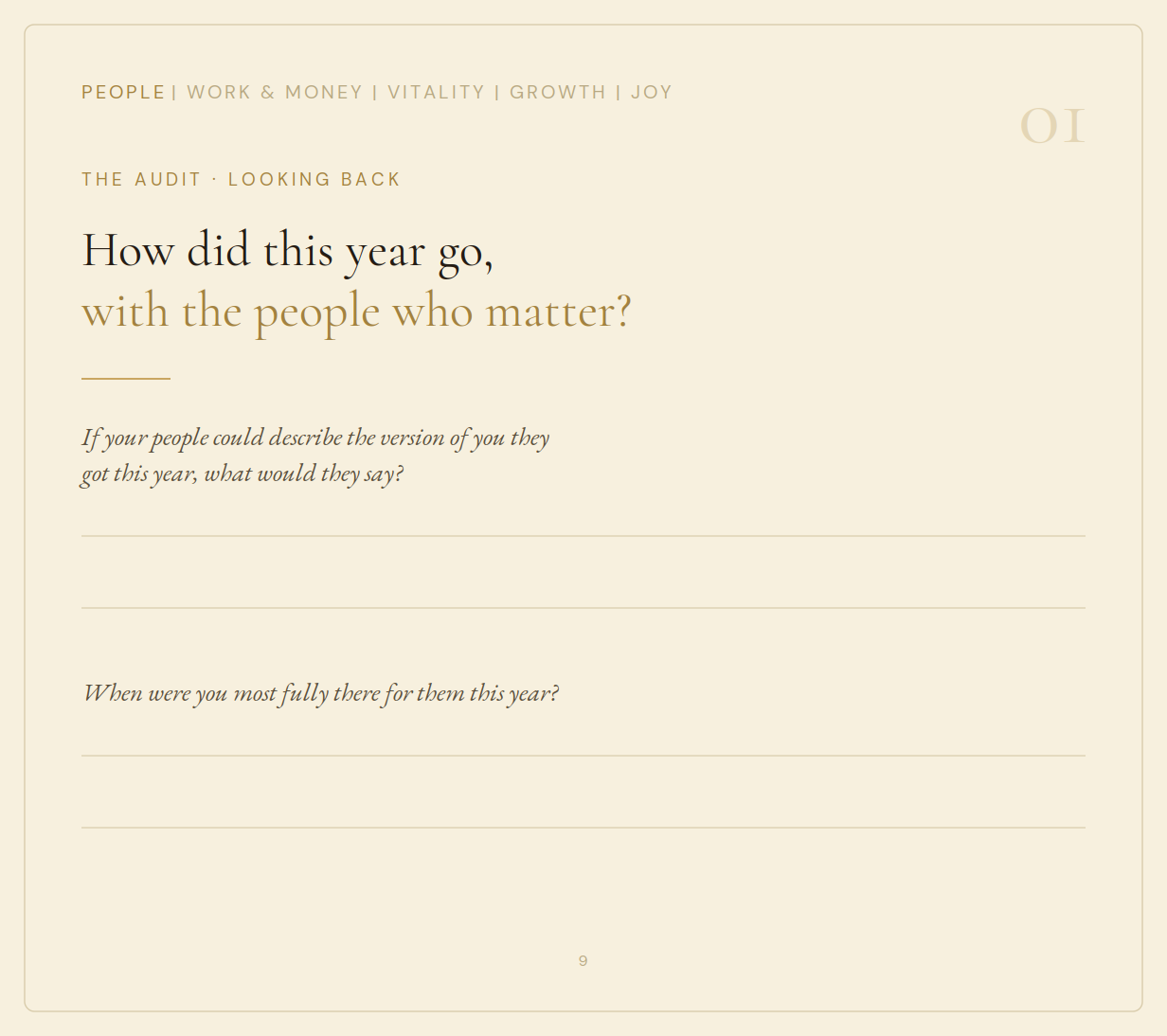 A page of questions with room to write your answers